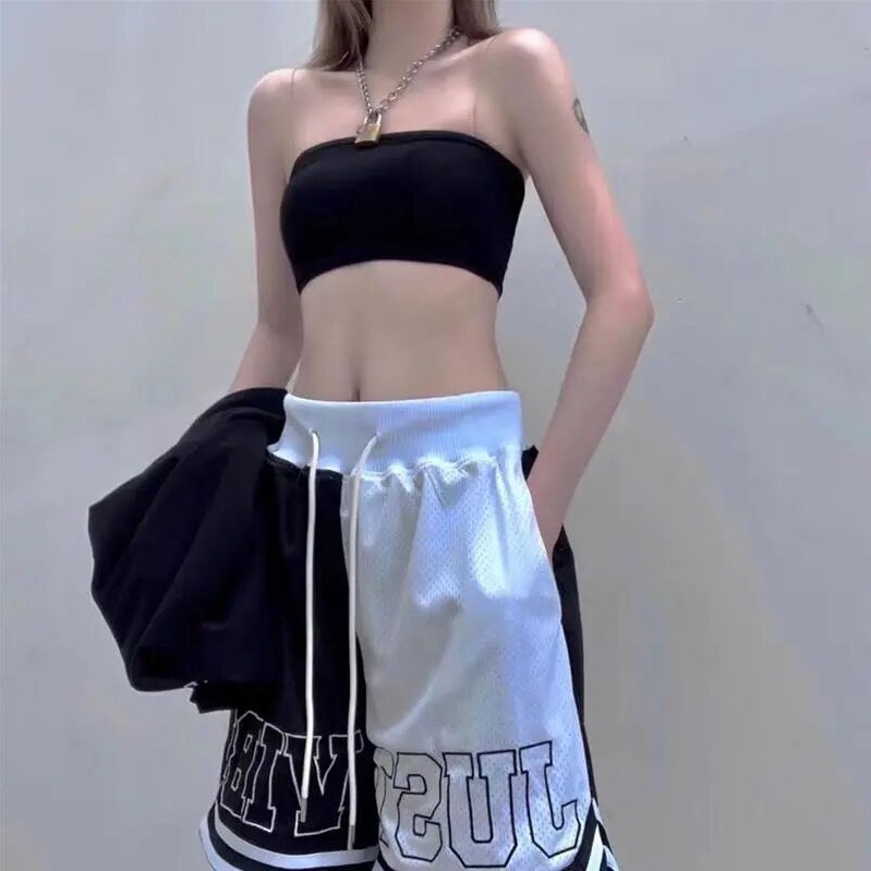 Shorts men summer trend of hip hop high street lakers basketball air breathable speed dry sports five-point embroidery American pants