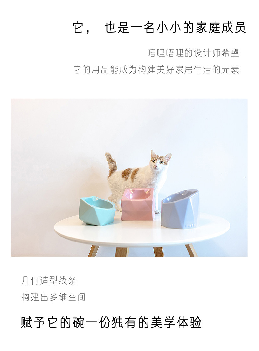 Wuli唔哩星辰布偶貓碗寵物碗水碗 優質陶瓷貓咪飯盆狗狗食碗水碗 簡尚生活館 Yahoo奇摩拍賣