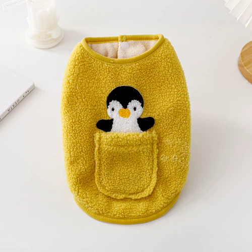 Мультфильм карман плюс бархатный щенок тепло