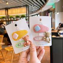 Spring and summer new cartoon girl hair clip children acrylic quality side clip baby cute hair ornaments