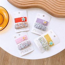 Korean version of the new cartoon spring simulation flower BB clip Childrens resin flower hairpin floral caterpillar hairpin