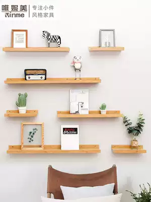 Wall shelf Wall wall hanging creative living room TV wall decoration wood partition wall wall partition