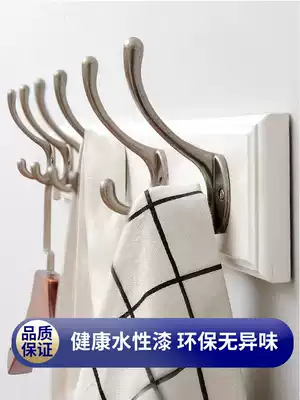 Hanger Wall clothes adhesive hook door rear rack rack row hook clothes hook wall hanging coat rack Wall