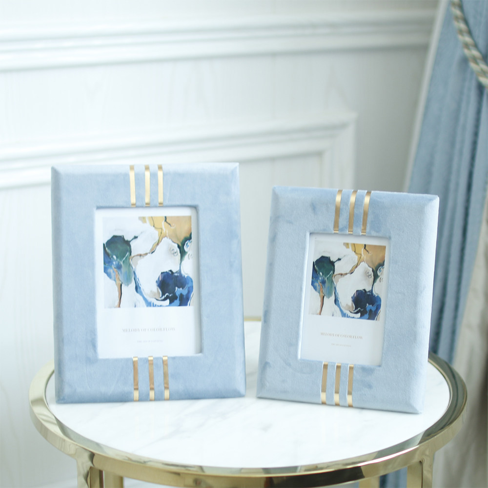 European-style template decorated desktop minimal living room modern wedding photo frame metal bedroom customized