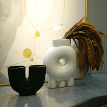 Sample-to-board sales offices Residence High House New Chinese Glass Vases Desktop Hyun Guan Cabinets Soft Adornments Dry Flower Ware