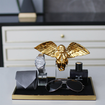 Sample room clothes cloakroom Makeup Stand For Mens Wardrobe Soft Decorations Watches Perfume Trays Suit Chen Set Props