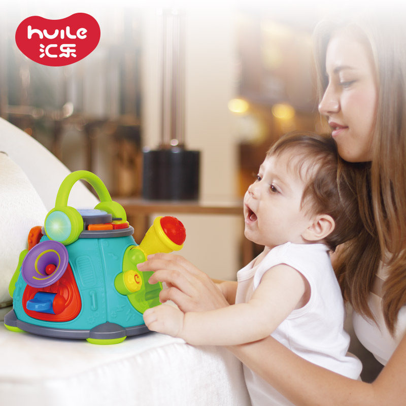 Huile 797 children's study table baby multi-function early education toy table baby puzzle game table 1-3-6 years old