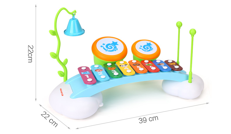 Gặp gỡ âm nhạc 909 nhạc thiếu nhi piano tay trống xylophone cho trẻ sơ sinh đồ chơi âm nhạc 1-2-3 tuổi đồ chơi trẻ em thông minh