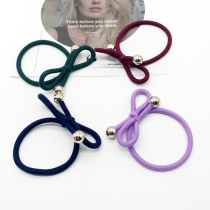 Korean Korean version of hair accessories double bow knots basic Hairband hair rope tie hair rope tie