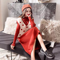 Radiation-proof maternity wear spring and autumn bellyband work clothes womens vest mid-length dress two-piece suit