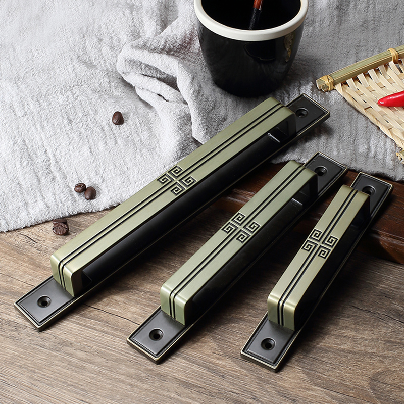 New Chinese Ming-style large door handle retro handle handle Chinese moving door sliding door wood door handle free of punch