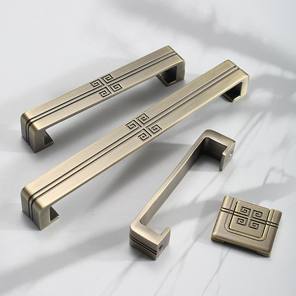 新中式衣柜门把手古铜橱柜抽屉拉手柜门柜子手柄隐形家具把手国风 Tmall Com天猫