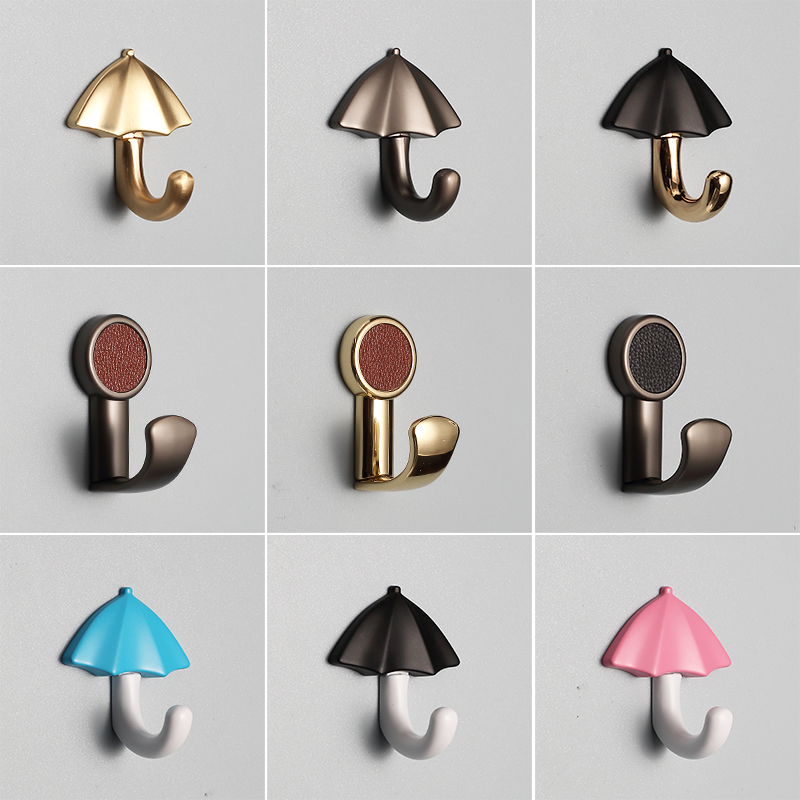 Wardrobe clothes hanger Single free of punch Xuanguan Shoe cabinet High-end children hanging clothes hook key hooks into the house creativity