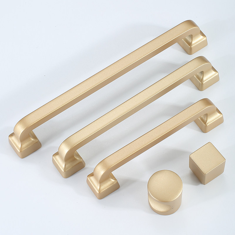 The Eniai canon cabinet door handle the modern minimalist coat?Car door handle gold integral cupboard son drawer handle square foot