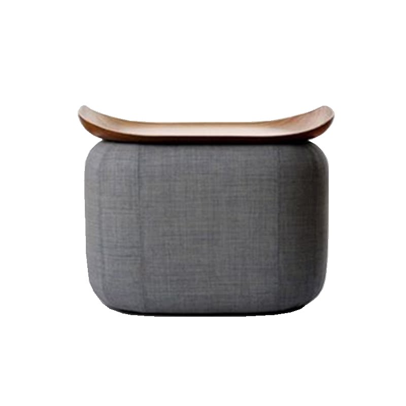 Nordic Dual-use soft bag stool Fashion creative solid wood Makeup Chair Cloth Art Tea Table Footstool Personality Casual Wear and stool