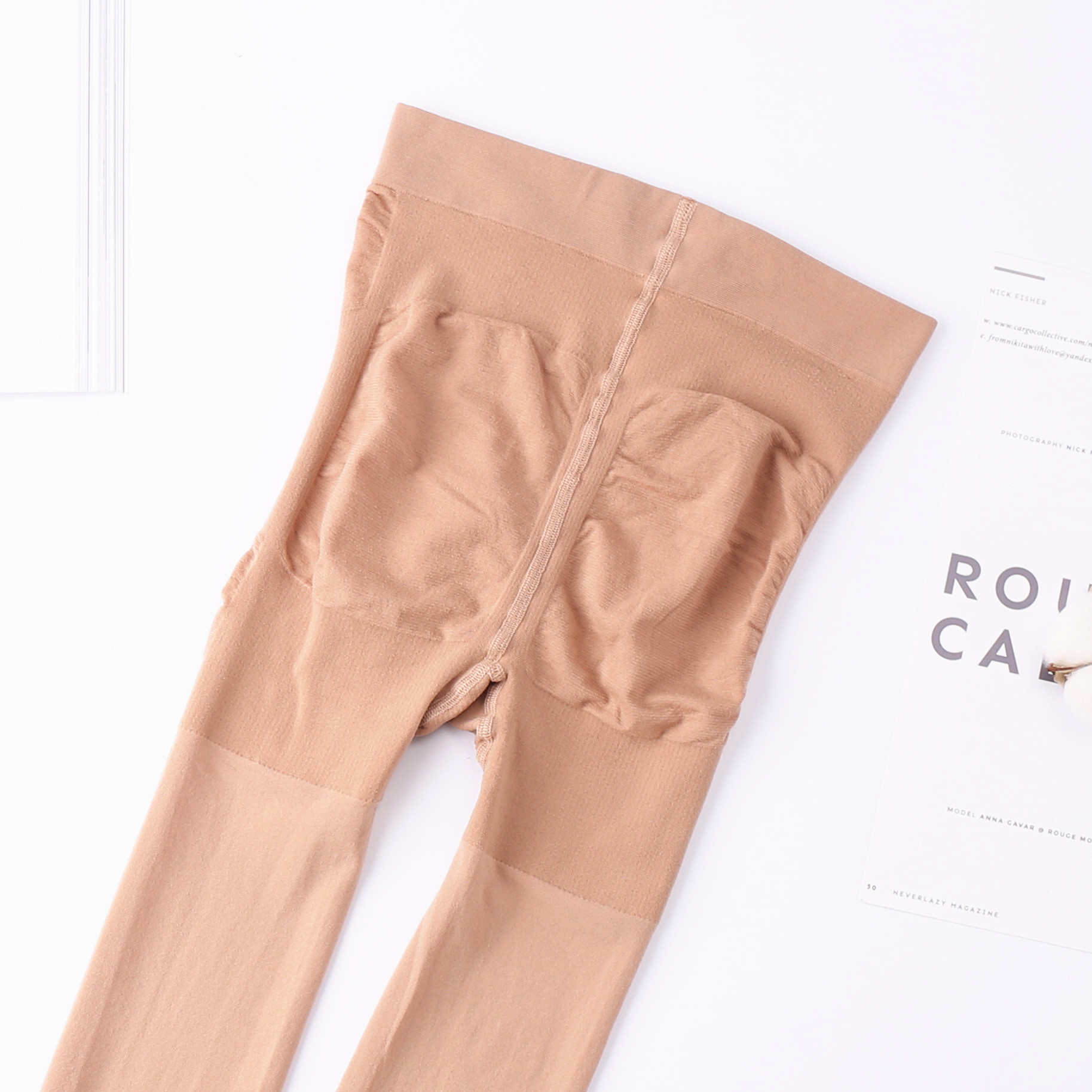 Yongchun pantyhose 150D belly and hip velvet plus crotch to increase female impervious meat stockings spring and autumn 6689