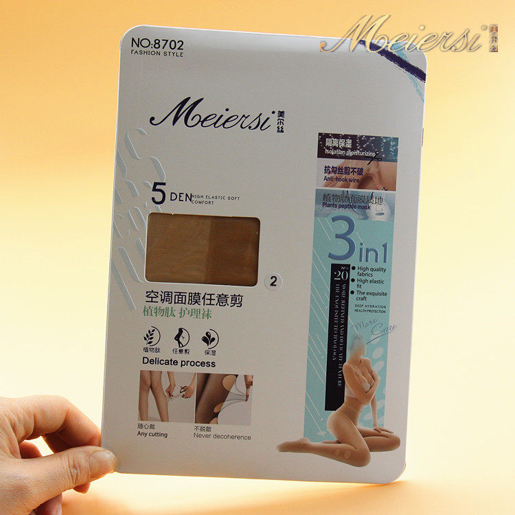  Mehr Silk Stocking Vegetal Peptide Air Conditioning Mask Arbitrary Cut Silk Socks 5D Anti-Hook Wire Thin Overdraft Pants Socks