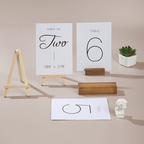 Table card number marry custom single - sided 2022 new minimal atmospheric custom wedding paper wedding seat card