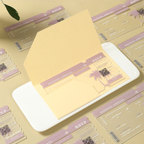 Invite Campaign to Wedding AcrysoEngageInvitation to Wedding Invitation Ticket Style Wedding Creative Personality