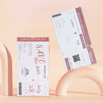 Invitation for invitations to wedding invitations to paper ticket style wedding creative personalized wedding books