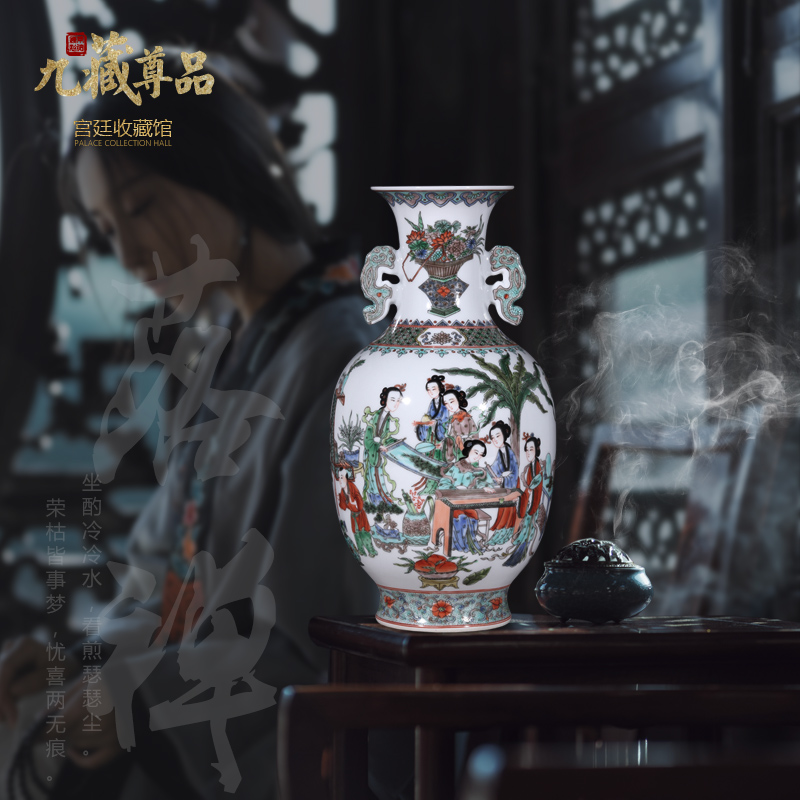 About Nine sect Buddha product unique American longnu statute of Chinese antique hand - made vases furnishing articles of jingdezhen ceramics decoration
