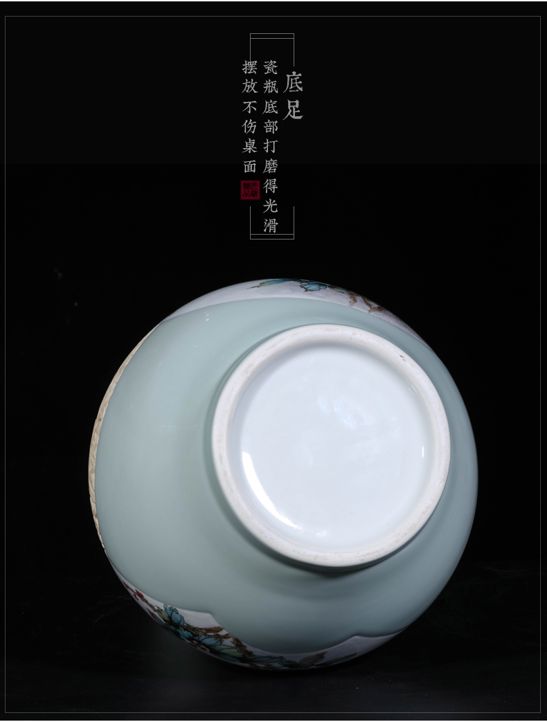 The Master of jingdezhen ceramics hand - made powder enamel vase of new Chinese style living room TV cabinet porch is decorated furnishing articles