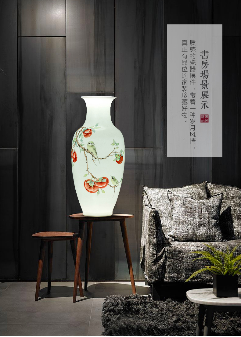 The Master of jingdezhen ceramics hand - made vases, new Chinese style living room porch TV ark, flower arranging decoration as furnishing articles