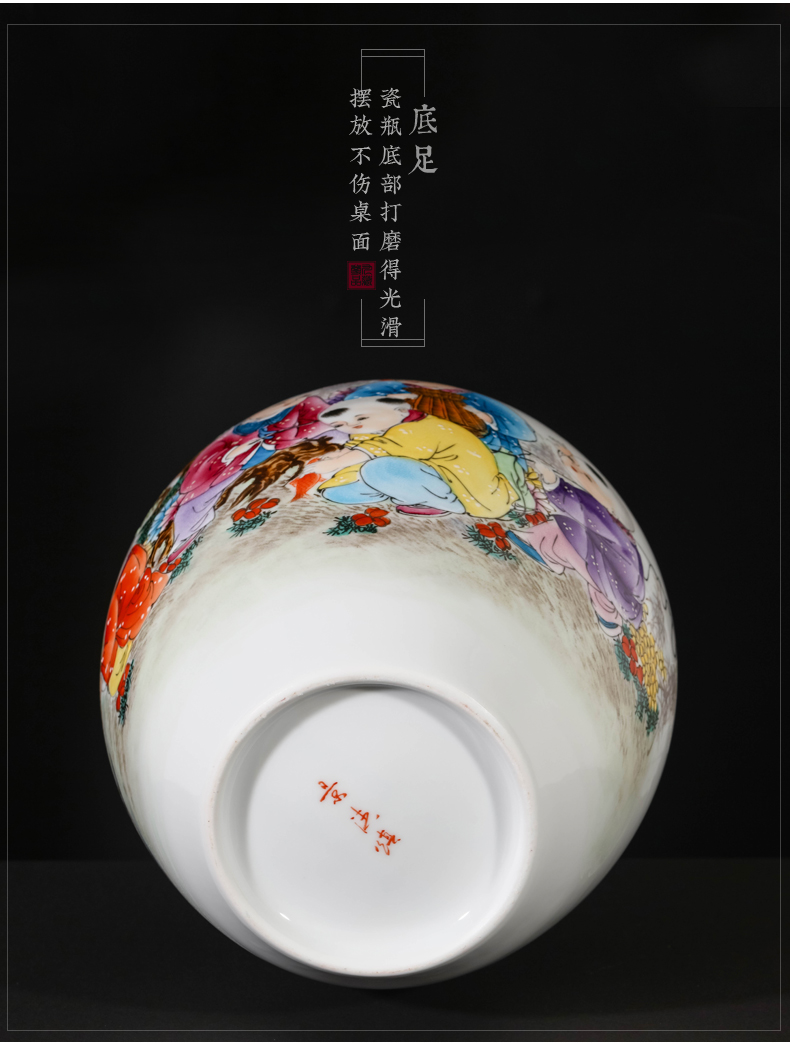 The Master of jingdezhen ceramics hand - made lad vases, new Chinese style living room TV ark, flower arranging porch is decorated furnishing articles