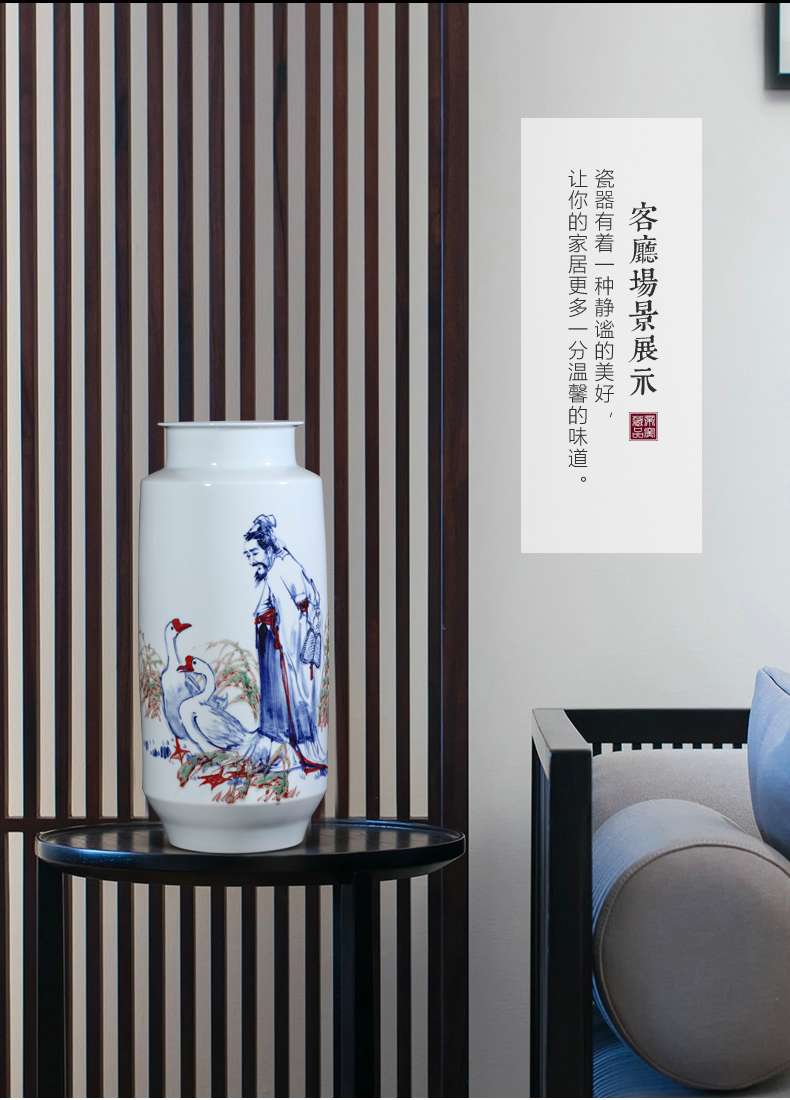 Jingdezhen ceramics dong - Ming li hand - made youligong vases, new Chinese style living room TV cabinet porch is decorated furnishing articles