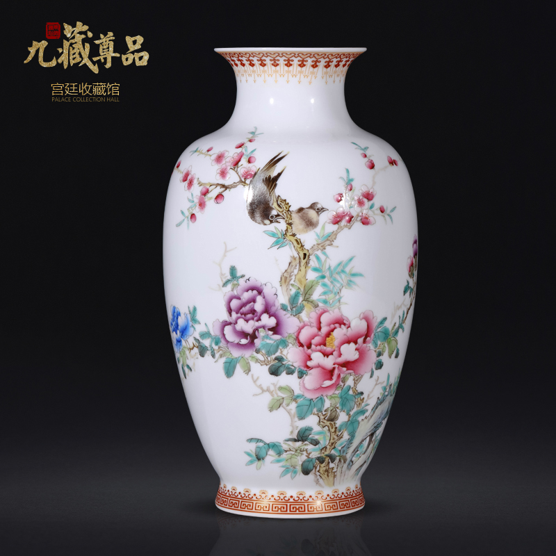 The Master of jingdezhen ceramics hand - made blooming flowers bottles of Chinese style living room TV ark, flower arranging porch is decorated furnishing articles