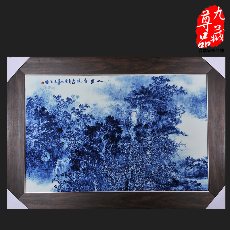 The Concept of jingdezhen ceramics dong - Ming li hand - made shanzhai chunxiao porcelain plate painting adornment household handicraft furnishing articles