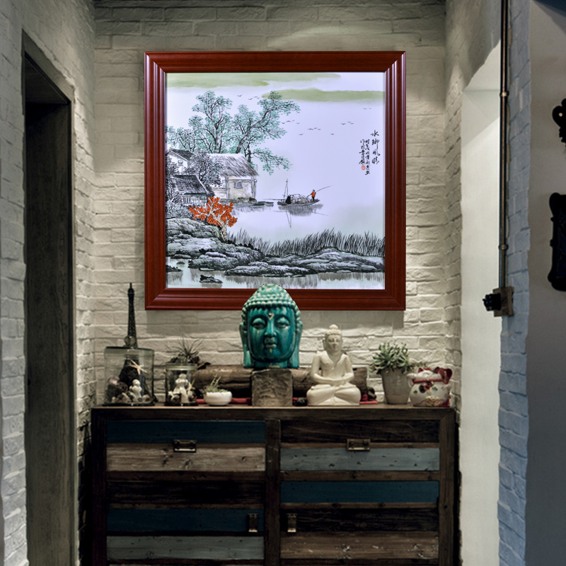 Jingdezhen ceramics Liu Shuwu hand - made of typical Chinese style household crafts decoration porcelain plate painting