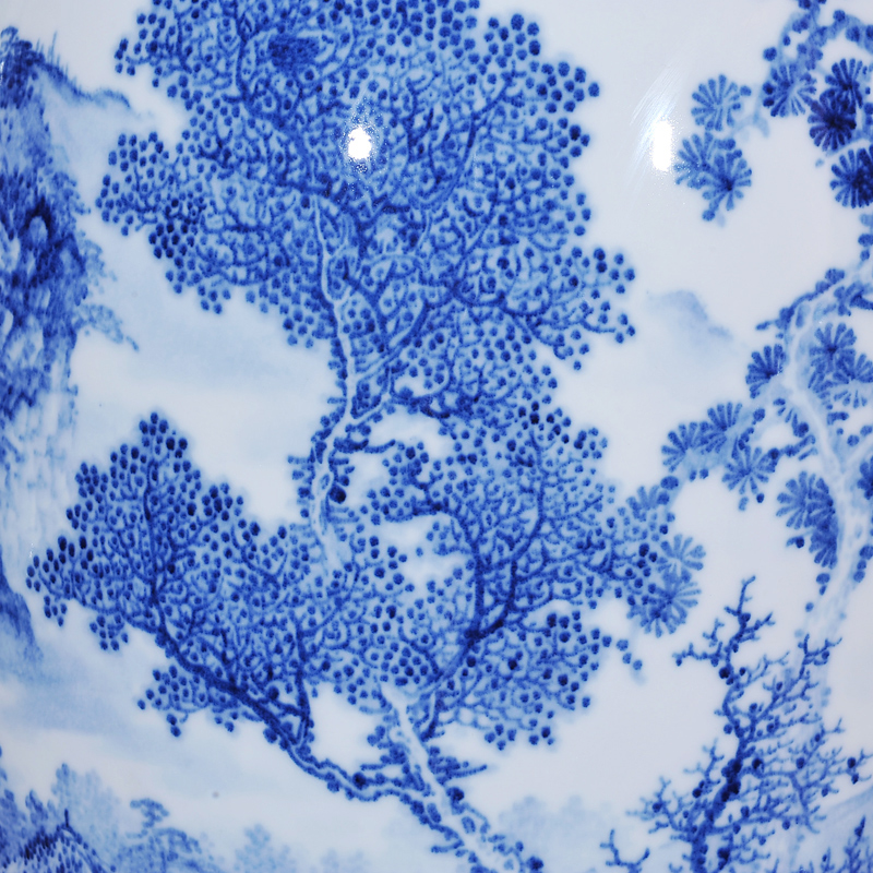 Jingdezhen ceramics dong - Ming li hand picked home sitting room crafts are blue and white porcelain vase