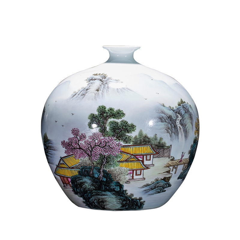 Jingdezhen ceramics handicraft Bridges the somebody else can furnishing articles storage tank ornaments ornament