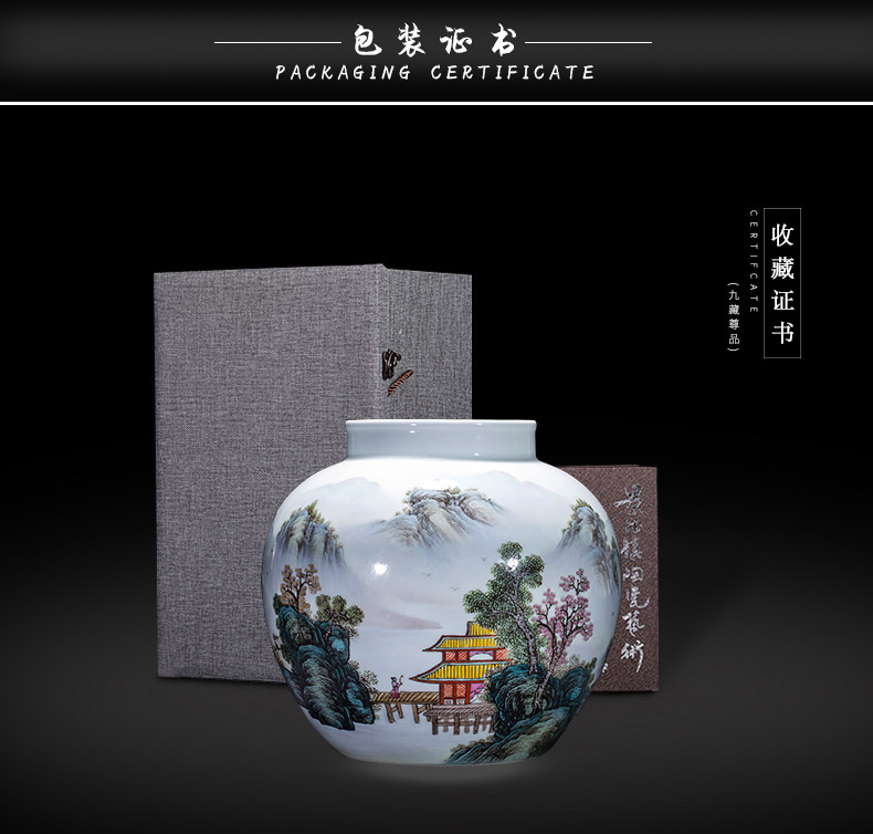 Jingdezhen ceramics shengshi people storage tank decoration decoration crafts soft outfit sitting room between example furnishing articles