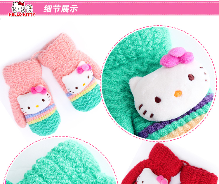 Gants pour fille HELLO KITTY en acrylique - Ref 2150508 Image 34