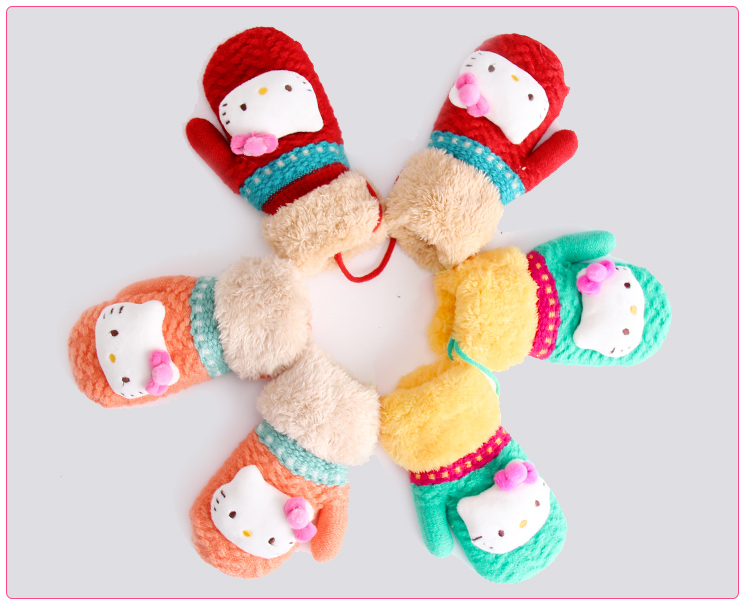 Gants pour fille HELLO KITTY en acrylique - Ref 2150508 Image 25