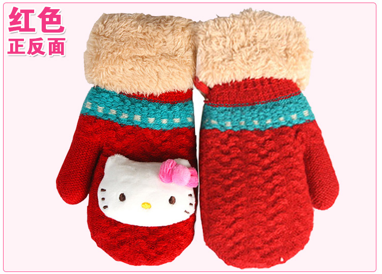 Gants pour fille HELLO KITTY en acrylique - Ref 2150508 Image 21