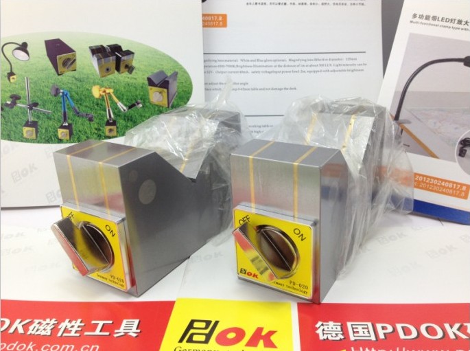 Magnetic V-type block Magnetic base wire cutting magnet Magnetic triangular bench V Type 90 degrees Magnetic V type seat PD-020