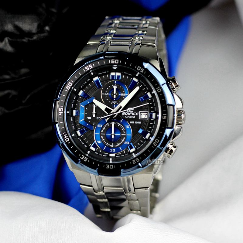 Genuine Casio Casio Watch for Men Efr-539D/Bk-1A2 Red Bull Racing Sports Waterproof Large Dial