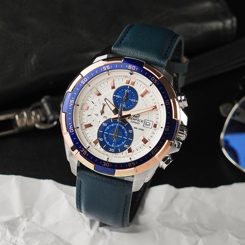 Casio Ocean Heart Efr-539L-7C Watch for Men, Dark Heart, Non-Mechanical, Waterproof Quartz Watch