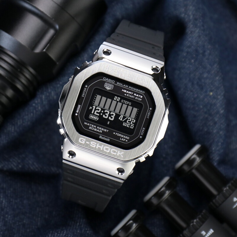 Casio Metal Square Mip Screen Gm-H5600-1 Heart Rate Pedometer Solar Bluetooth Sports Smart Watch for Men Casio Metal Square Mip Screen Gm-H5600-1 Heart Rate Pedometer Solar Bluetooth Sports Smart Watch for Men