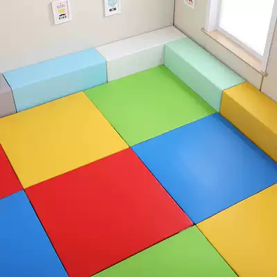 Jianbaoyuan Kindergarten early education parent-child PU matt children's soft floor mat Baby crawling mat Gymnastics wall soft bag