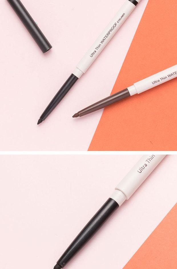 Bút kẻ mắt chống thấm đầy màu sắc và mỏng, không thấm mồ hôi, không đánh dấu, bền, không nở, MINISO, sản phẩm nổi tiếng, chính hãng - Bút kẻ mắt kẻ mắt cho người mới bắt đầu