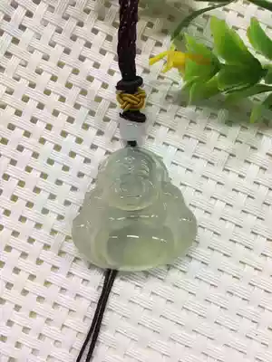 Natural Liaoning Xiuyan Jade double-sided belly Maitreya Buddha Pendant Pendant hanging Pendant hanging Lady baby ice material Buddha