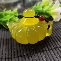 Natural Xiuyan Jade North Korea Jade Gold Jade handle pot hand play mahjong magic treasure gift