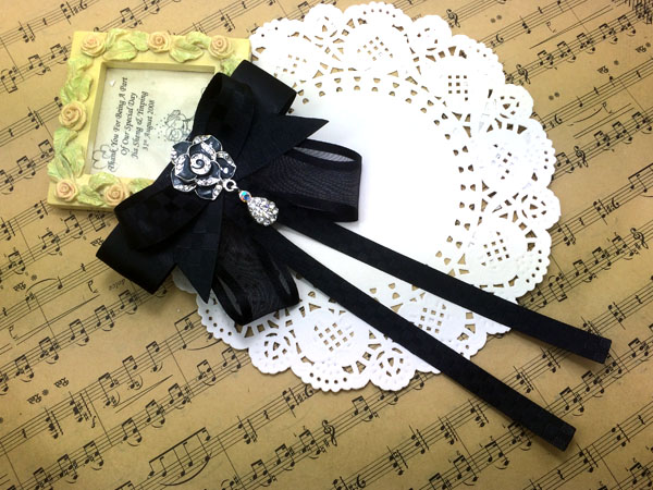 Broche Lovers en ruban - Ref 1185593 Image 9