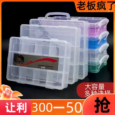Stationery finishing box storage box Medical box pencil eraser storage box painting tools auxiliary materials storage bag wooden pen box