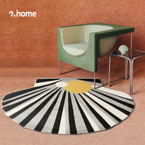 (Qingshan Meijuku) Original design Venus shells light and luxurious art carpet Living room Ins bedroom bedside cushion