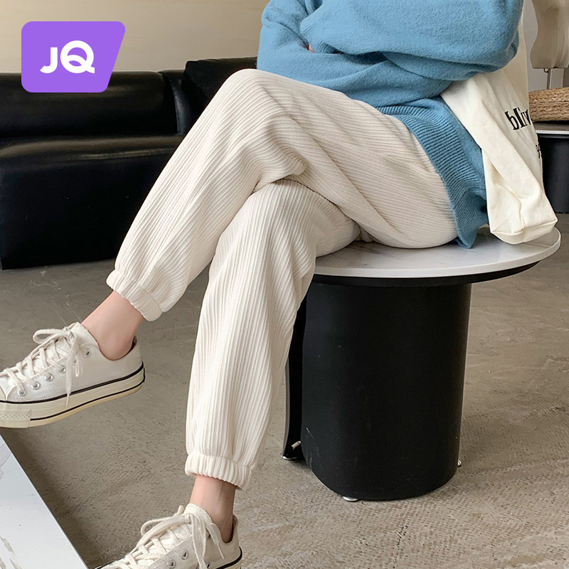 Pregnant women's pants women's autumn and winter 2022 new outerwear sports pants winter clothes plus velvet thickened leggings trousers